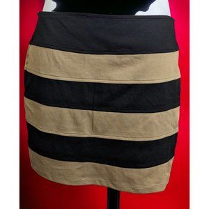 Basic House Striped Mini Skirt